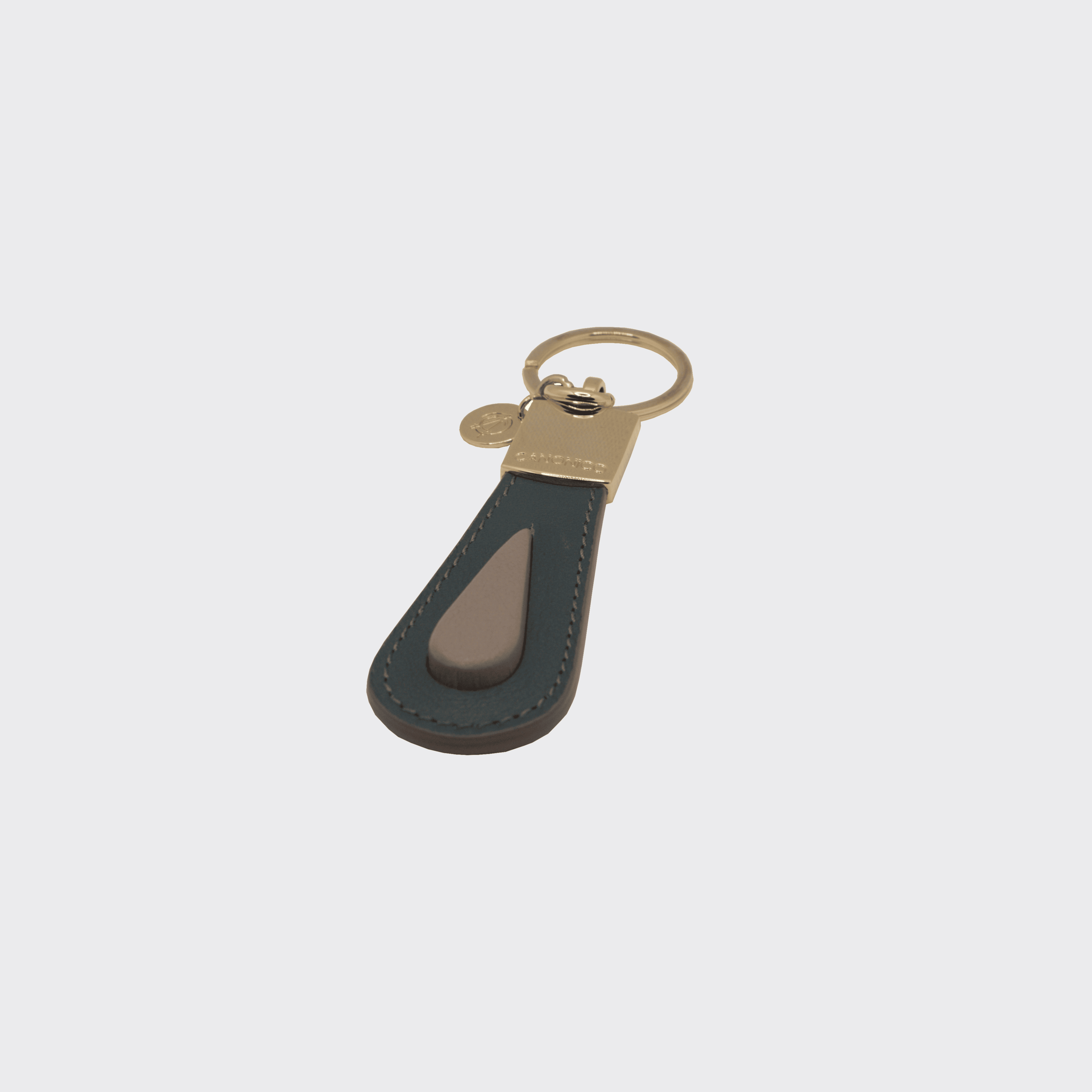 DROP LEATHER KEYRING
