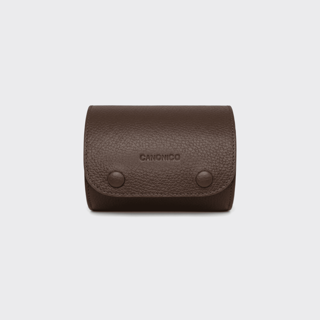 LEATHER 2 SLOT WATCH ROLL
