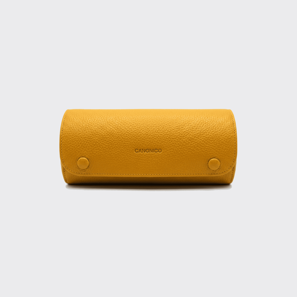 LEATHER 3 SLOT WATCH ROLL