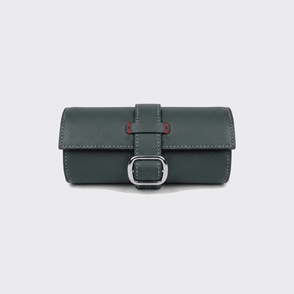 LEATHER 6 SLOT SOFT WATCH ROLL