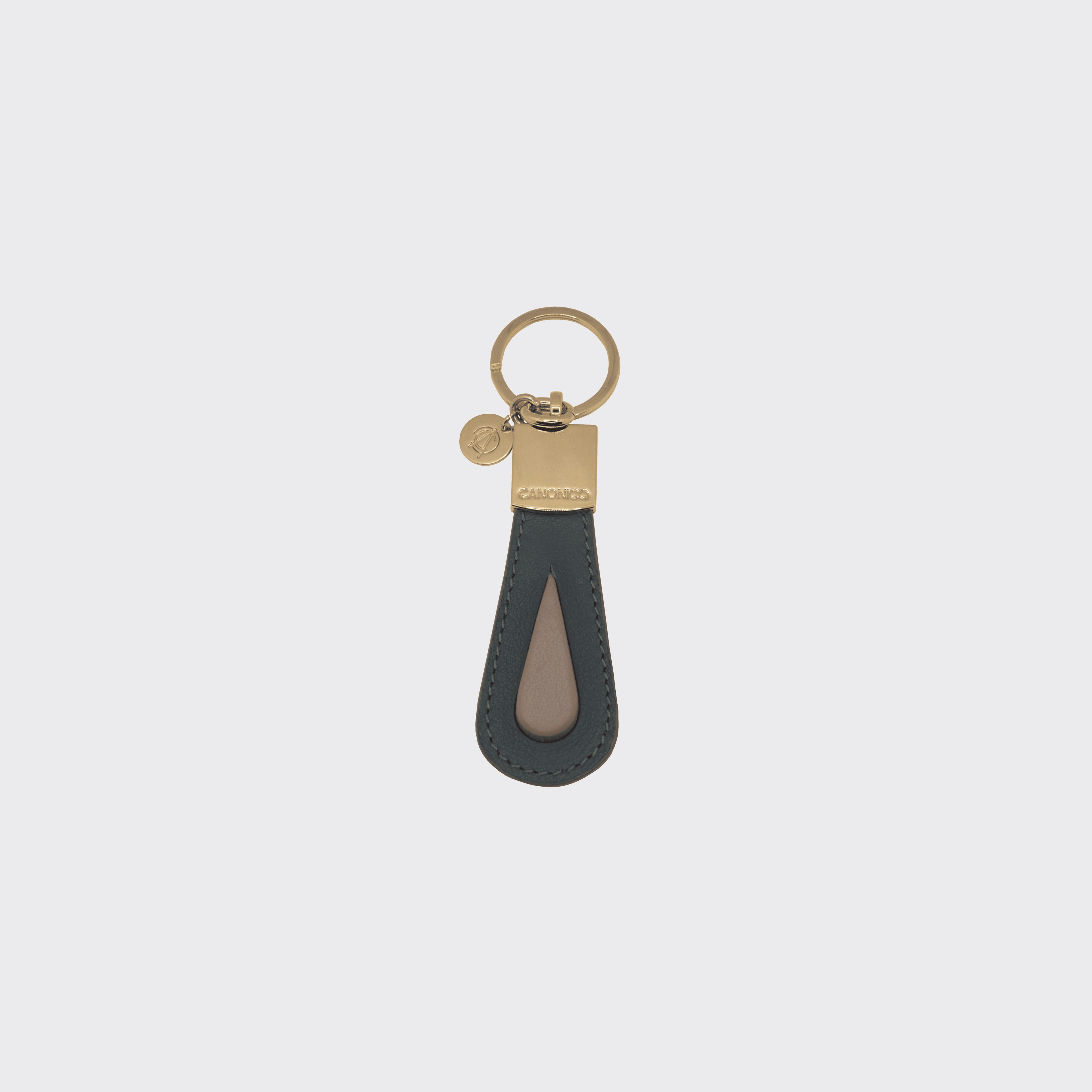 DROP LEATHER KEYRING