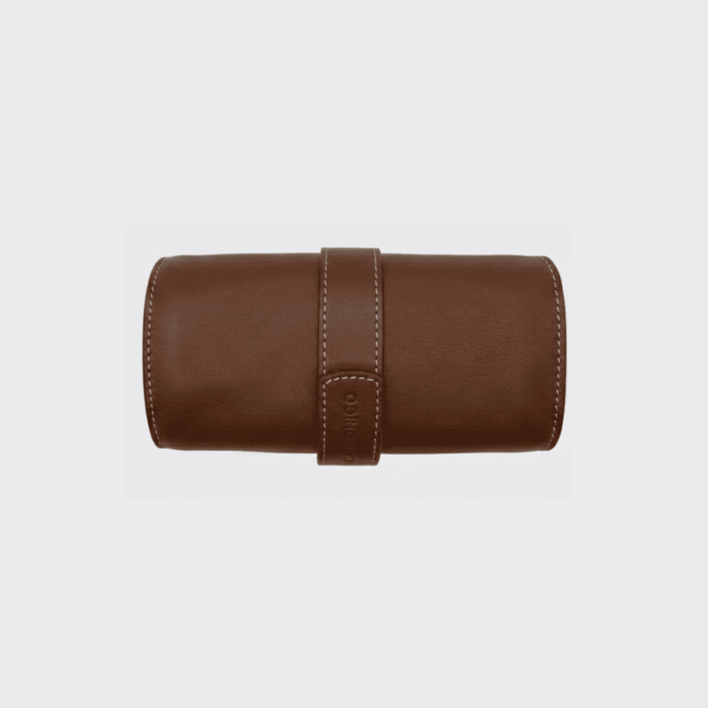 LEATHER 6 SLOT SOFT WATCH ROLL
