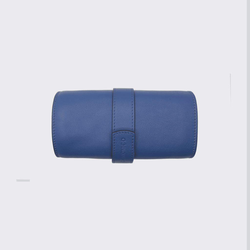 LEATHER 6 SLOT WATCH ROLL